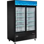 Nexel Merchandiser Refrigerator, 2 Glass Doors, 45 Cu. Ft.