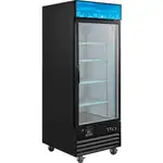 Nexel Merchandiser Freezer, 1 Glass Door, 23 Cu. Ft., Black