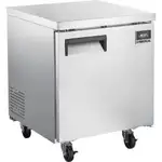 Nexel Undercounter Refrigerator, 1 Solid Door, 5.5 Cu. Ft., Stainless Steel