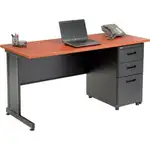 Interion Office Desk with 3 Drawers - 60" x 24" - Cherry