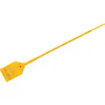 Global Industrial Adjustable Plastic Truck Seal, 9"L, Yellow, 100/Pack