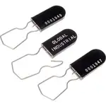 Global Industrial Padlock Seal With Wire Hasp, Black, 1000/Pack