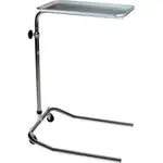 Global Industrial Single-Post Chrome Mayo Stand, 12-5/8" x 19-1/8" Tray