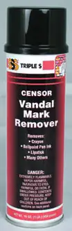 SSS Censor Vandal Mark Remover, 16 oz., 12/CS