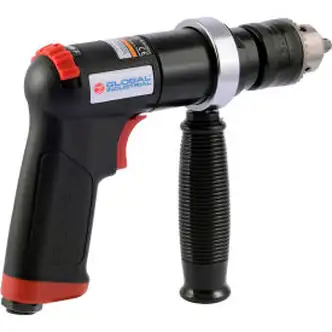 Global Industrial Reversible Air Drill, 1/2" Drive Size, 800 RPM