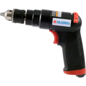 Global Industrial Reversible Air Drill, 3/8" Drive Size, 2200 RPM