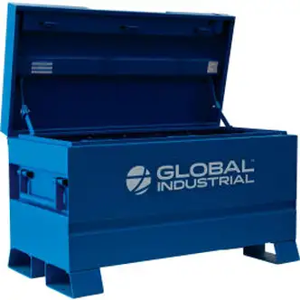 Global Industrial Job Site Chest, 12 Cu. Ft., Steel, Blue