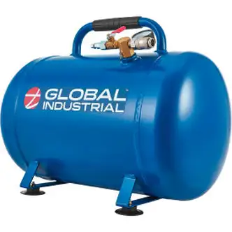 Global Industrial Horizontal Portable Air Tank, 7 Gallon, 150 PSI