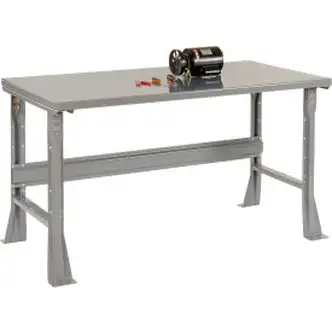 Global Industrial Workbench with Flared Leg, 48 x 36", Steel Square Edge