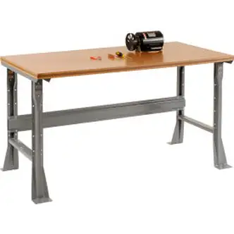 Global Industrial Workbench with Flared Leg, 60 x 30", Shop Top Square Edge