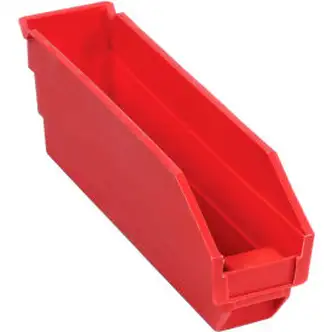 Global Industrial Plastic Nesting Storage Shelf Bin 2-3/4"W x 11-5/8"D x 4"H Red
