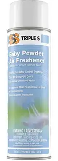 SSS Air Freshener, Baby Powder, 10 oz., 12/CS