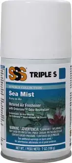SSS SYNERGY Metered Air Freshener, Sea Mist , 7 oz., 12/CS