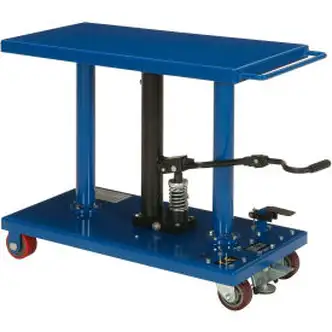 Global Industrial Work Positioning Post Lift Table Foot Control 1000 Lb. Cap. 36x18 Platform