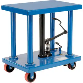 Global Industrial Work Positioning Post Lift Table Foot Control 6000 Lb. Cap. 36x24 Platform