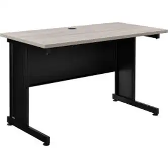 Interion Traditional Office Desk, 48"W x 24"D x 30"H, Rustic Gray