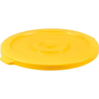 Global Industrial Plastic Trash Can Lid - 32 Gallon Yellow