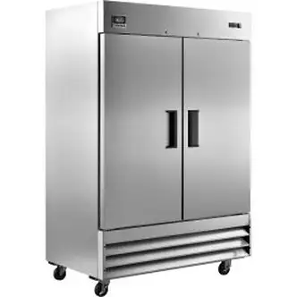 Nexel Reach In Refrigerator, 2 Solid Doors, 47 Cu. Ft.