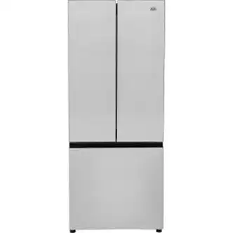 Nexel Refrigerator & Freezer Combo, 16 Cu. Ft., French Doors, Stainless Steel