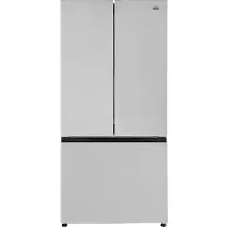 Nexel Refrigerator & Freezer Combo, 18 Cu. Ft., French Doors, Stainless Steel