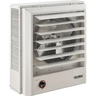 Global Industrial Unit Heater, Horizontal or Vertical Downflow, 7.5KW - 480V - 3 Phase