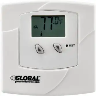 Global Industrial Non-Programmable Thermostat 24V Heat or Cool Only