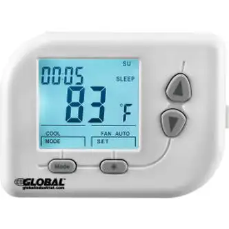 Global Industrial Non-Programmable Thermostat, Heat, Cool, Off, Auto, 24 VAC