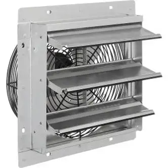 Continental Dynamics Direct Drive 12" Exhaust Fan w/ Shutter, 1 Speed, 2150CFM, 1/12HP, 1Phase