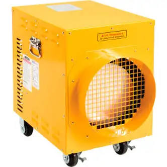 Global Industrial Portable Electric Heater, Adjustable Thermostat, 240V, 1 Phase, 10200W