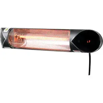 Global Industrial Infrared Patio Heater w/Remote Control, Wall/Ceiling Mount, 1500W