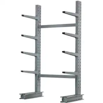 Global Industrial Single Sided Cantilever Rack Starter, 48"W x 33"D x 96"H