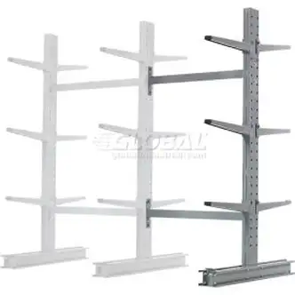 Global Industrial Double Sided Cantilever Rack Add-On, 48"Wx54"Dx72"H