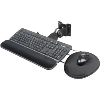 Global Industrial Flip-Up Keyboard & Mouse Tray For Orbit Workstation