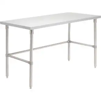 Global Industrial 60 X 30 Plastic Laminate Square Edge Workbench with Stainless Steel Legs