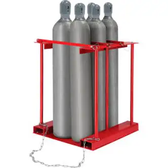 Global Industrial Forkliftable Cylinder storage Caddy, Stationary For 6 Cylinders