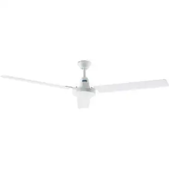 Global Industrial 60" Industrial Ceiling Fan, 4 Speed, 9150 CFM, 120V, White
