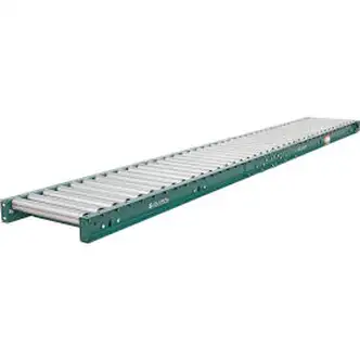 Global Industrial 10' Straight Roller Conveyor, 15" Between Frame, 4-1/2" Roller Centers