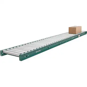 Global Industrial 10' Straight Roller Conveyor, 15" Between Frame, 3" Roller Centers