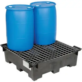 Global Industrial Spill Containment Sump with Wire Deck