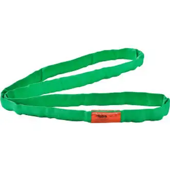 Global Industrial Polyester Round Sling, Endless, 4 Ft. x 1.25 In, 5300/4200/10600 Lbs Cap
