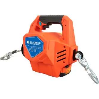 Global Industrial Battery Powered Portable Pulling & Lifting Tool Package, 24V