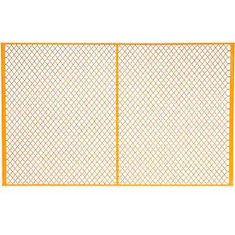 Global Industrial Machinery Wire Fence Partition Panel, 8'W, Yellow