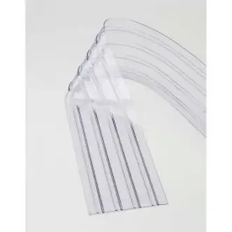 Replacement 12" x 7' Scratch Resistant Ribbed Clear Strip for Strip Curtains