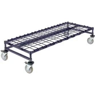 Nexel Poly-Z-Brite Mobile Dunnage Rack 24"W X 24"D - 4 Swivel Casters