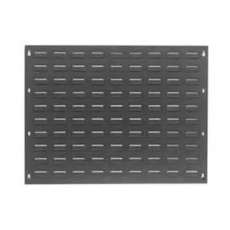 Global Industrial Louvered Gray Wall Panel Without Bins, 27" x 21"