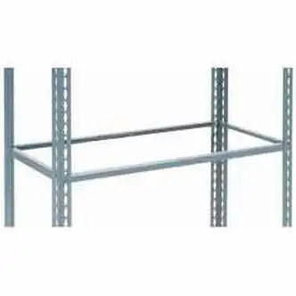 Global Industrial Additional Shelf, Single Rivet, No Deck, 36"W x 24"D, Gray, USA