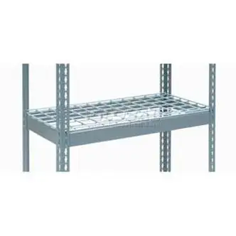 Global Industrial Additional Shelf, Double Rivet, Wire Deck, 48"W x 36"D, Gray, USA