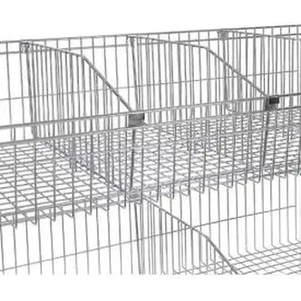 Nexel Wire Shelf Basket Divider, 24"D x 10"H