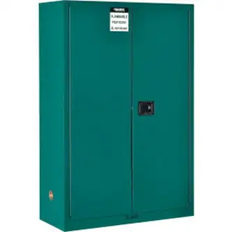 Global Industrial Pesticide Storage Cabinet - 45 Gallon - Manual Close 43"W x 18"D x 65"H