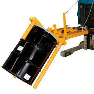 Global Industrial Forklift Mount Horizontal Drum Positioner, Racker & Lifter 800 Lb. Capacity